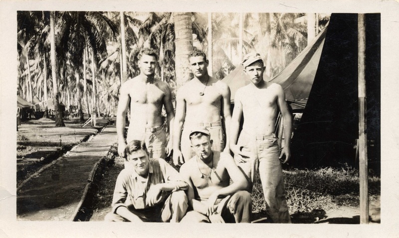 2014098007 Photograph WWII Pacific Theater, Richard Malone standing far left.JPG