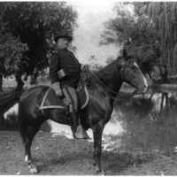 [Col. Richard Henry Pratt on horseback, founder and superintendant of the Carlisle Indian School, Carlisle, Pa. ]