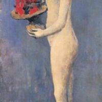Chica joven con una cesta de flores - Pablo Picasso.jpg
